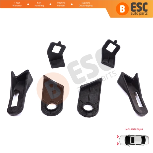 Headlight Holder Mount Repair Bracket Tab Left Right Side Set for Fiat Abarth Grande Punto MK3 199 2005-2013 89101372SX 89101373DX