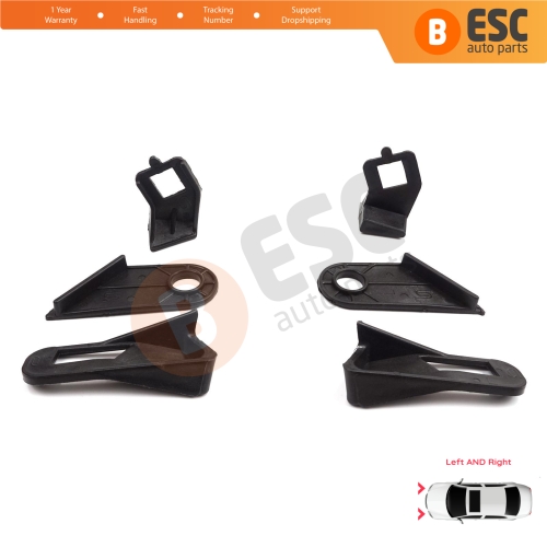 Headlight Holder Mount Repair Bracket Tab Left Right Side Set for Fiat Abarth Grande Punto MK3 199 2005-2013 89101372SX 89101373DX