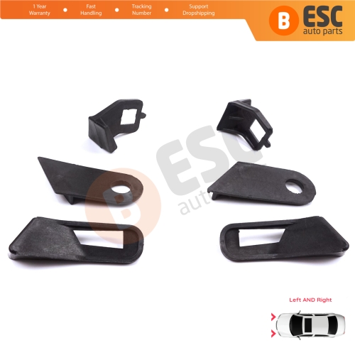Headlight Holder Mount Repair Bracket Tab Left Right Side Set for Fiat Abarth Grande Punto MK3 199 2005-2013 89101372SX 89101373DX