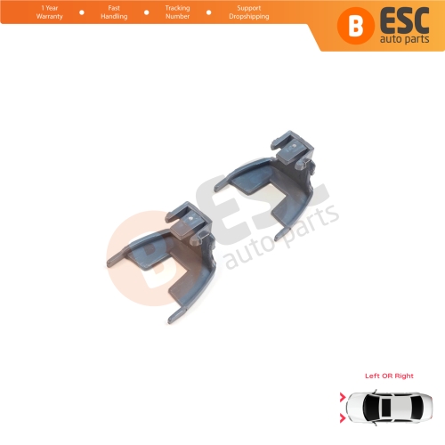 2 Pieces Headlight Daytime Running Angel Eye Light Mount Holder Bracket for BMW 5 Series F10 F11 F18 LCI 2009-2017 63117343911 63117343912