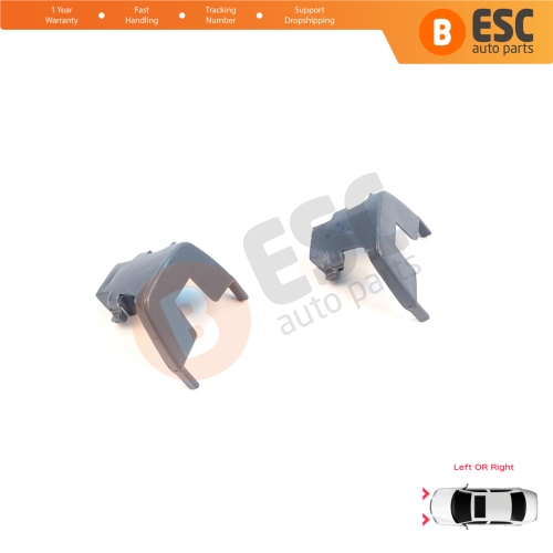 2 Pieces Headlight Daytime Running Angel Eye Light Mount Holder Bracket for BMW 5 Series F10 F11 F18 LCI 2009-2017 63117343911 63117343912