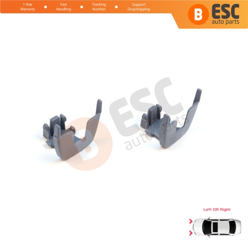 2 Pieces Headlight Daytime Running Angel Eye Light Mount Holder Bracket for BMW 5 Series F10 F11 F18 LCI 2009-2017 63117343911 63117343912