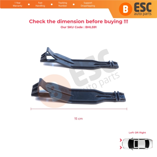 2 Pieces Headlight Holder Mount Repair Bracket Tab Set for Ford Focus MK2 C307 2004-2007 Pre-Facelift C-Max DM2 2003–2007 1324270