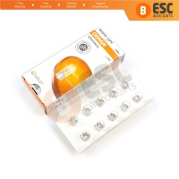 10-Piece Pack OSRAM 2825 W5W 12V ORIGINAL Series Clear Bulbs