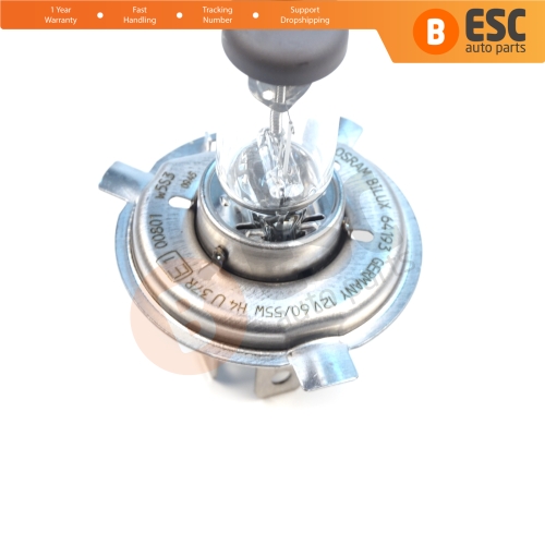 1 Piece OSRAM ORIGINAL 64193 12V 60/55W H4 P43t Halogen Bulb for Headlight Low-Beam High-Beam Fog Lamp