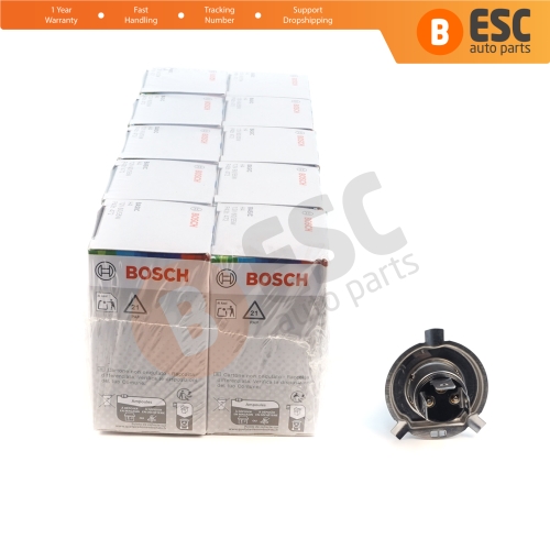 10 Pieces BOSCH BASIC 1 987 302 803 12V 60/55W H4 Halogen Bulb for Headlight Low-Beam High-Beam Fog Lamp