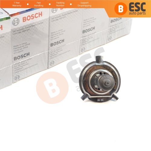 10 Pieces BOSCH BASIC 1 987 302 803 12V 60/55W H4 Halogen Bulb for Headlight Low-Beam High-Beam Fog Lamp
