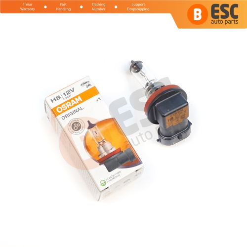 1 Piece OSRAM ORIGINAL 64212 H8 12V 35W PGJ19-1 Halogen Bulb for Headlight Fog Lamp High Beam Spotlight