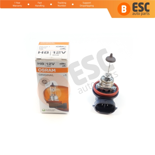 1 Piece OSRAM ORIGINAL 64212 H8 12V 35W PGJ19-1 Halogen Bulb for Headlight Fog Lamp High Beam Spotlight