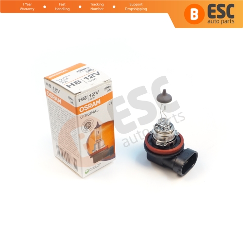 1 Piece OSRAM ORIGINAL 64212 H8 12V 35W PGJ19-1 Halogen Bulb for Headlight Fog Lamp High Beam Spotlight