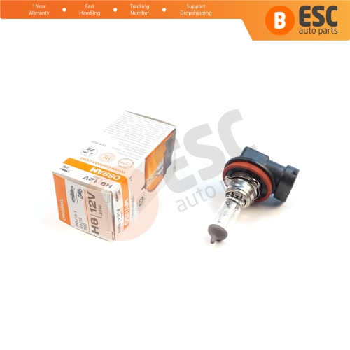 1 Piece OSRAM ORIGINAL 64212 H8 12V 35W PGJ19-1 Halogen Bulb for Headlight Fog Lamp High Beam Spotlight