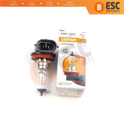 1 Piece OSRAM ORIGINAL 64212 H8 12V 35W PGJ19-1 Halogen Bulb for Headlight Fog Lamp High Beam Spotlight