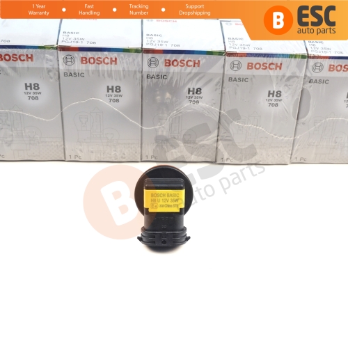 10 Pieces BOSCH BASIC 1 987 302 805 H8 12V 35W PGJ19-1 Halogen Bulb for Headlight Fog Lamp High Beam Spotlight Bulb