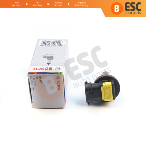 1 Piece BOSCH BASIC 1 987 302 805 H8 12V 35W PGJ19-1 Halogen Bulb for Headlight Fog Lamp High Beam Spotlight Bulb