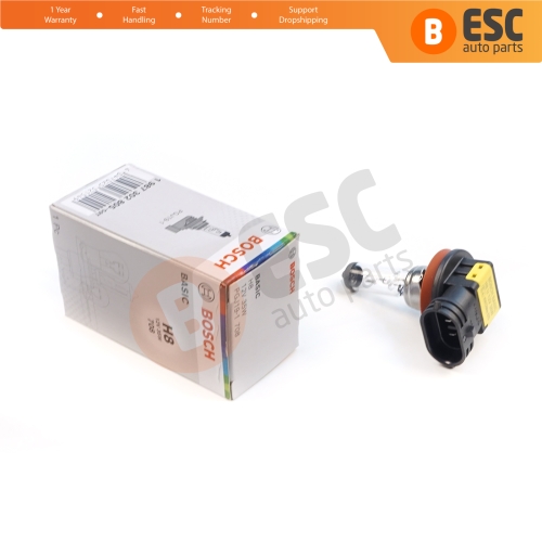 1 Piece BOSCH BASIC 1 987 302 805 H8 12V 35W PGJ19-1 Halogen Bulb for Headlight Fog Lamp High Beam Spotlight Bulb