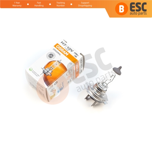 1 Piece OSRAM ORIGINAL 64210 H7 12V 55W PX26d Halogen Bulb for Headlight Low-Beam High-Beam Fog Lamp