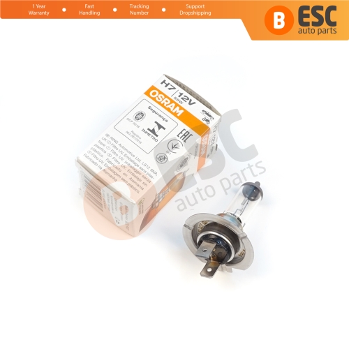 1 Piece OSRAM ORIGINAL 64210 H7 12V 55W PX26d Halogen Bulb for Headlight Low-Beam High-Beam Fog Lamp