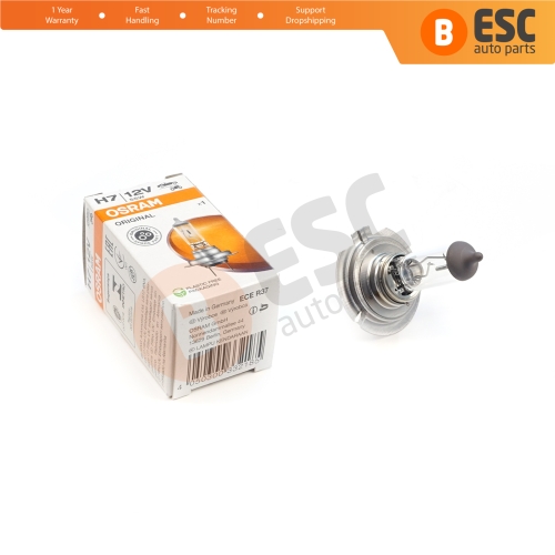 1 Piece OSRAM ORIGINAL 64210 H7 12V 55W PX26d Halogen Bulb for Headlight Low-Beam High-Beam Fog Lamp