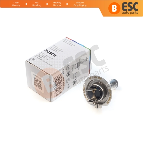 1 Piece BOSCH BASIC 1 987 302 804 H7 12V 55W PX26d Halogen Bulb for Headlight Low-Beam High-Beam Fog Lamp