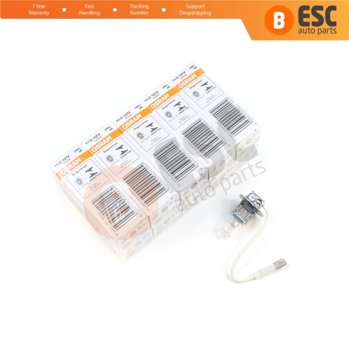 10 Pieces OSRAM ORIGINAL 64151 H3 12V 55W PK22s Halogen Bulb for Fog Trailer Off-Road Headlight Lamp