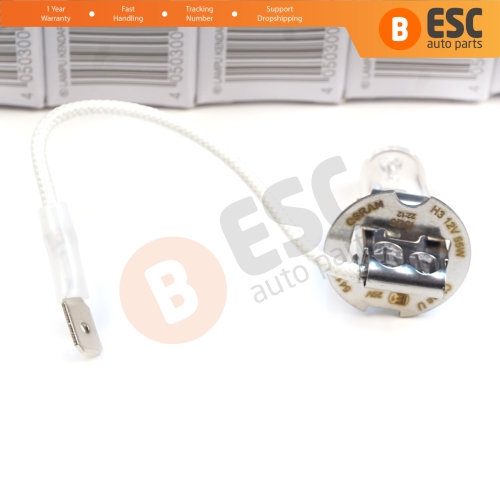 10 Pieces OSRAM ORIGINAL 64151 H3 12V 55W PK22s Halogen Bulb for Fog Trailer Off-Road Headlight Lamp
