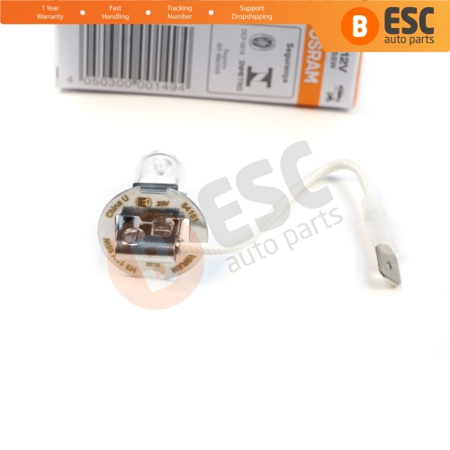 1 Piece OSRAM ORIGINAL 64151 H3 12V 55W PK22s Halogen Bulb for Fog Trailer Off-Road Headlight Lamp