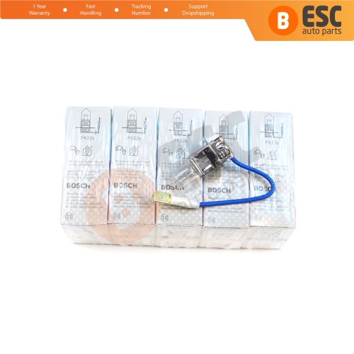 10 Pieces BOSCH ECO 1 987 302 802 H3 12V 55W PK22s H3 Halogen Bulb for Fog Trailer Off-Road Headlight Lamp