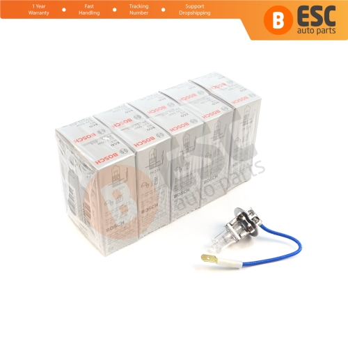 10 Pieces BOSCH ECO 1 987 302 802 H3 12V 55W PK22s H3 Halogen Bulb for Fog Trailer Off-Road Headlight Lamp