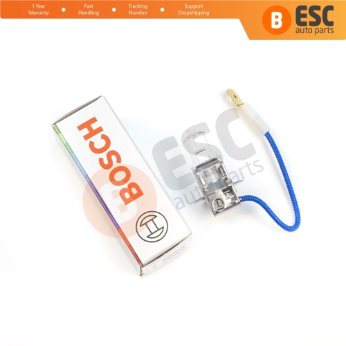 1 Piece BOSCH ECO 1 987 302 802 H3 12V 55W PK22s H3 Halogen Bulb for Fog Trailer Off-Road Headlight Lamp
