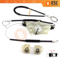 Manual Window Regulator Repair Set Front Right for Skoda Fabia MK1 1999-2008 4/5 Door Praktik Van 6Y0837656