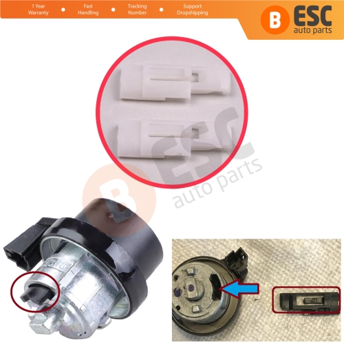 2 Pieces Ignition Lock Cylinder Barrel Plastic Lock For VW Audi Seat Skoda 3B0905855 1K0905851 6RA905865