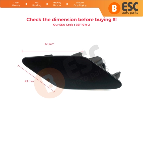 Headlight Washer Cover Cap Right 3G0807938 for VW Passat B8 3G 2015-2019