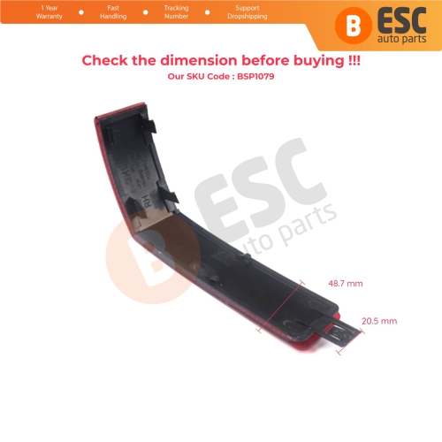 Rear Bumper Reflector Right 7C0945106 for VW Crafter MK2 SY SZ 2017-On E Crafter