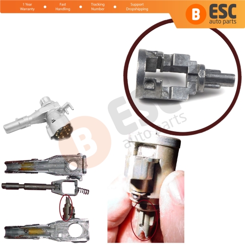 Steering Wheel Ignition Lock Barrel Locking Cylinder Shaft Rod For Mercedes W123 S123 C123 W126 C126 R107