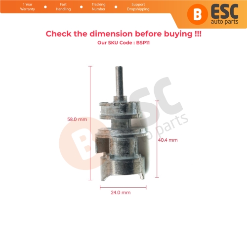 Ignition Lock Cylinder Shaft For VW Audi Seat Skoda Ford 4B0905851 