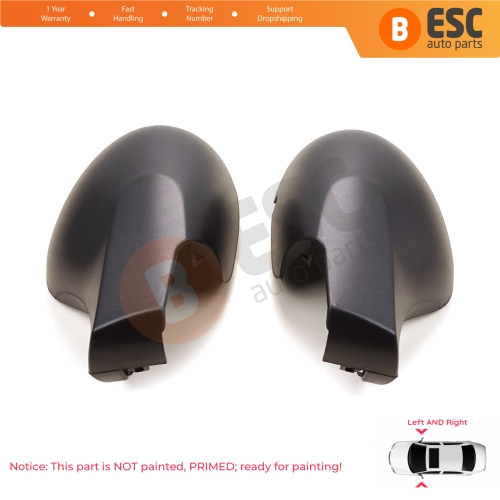 Side Wing Mirror Scull Cap Cover Left Right 8200634550 8200634548 for Renault Symbol 2 Thalia Twingo 2
