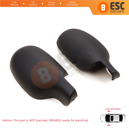 Side Wing Mirror Scull Cap Cover Left Right 7701471854 7701471855 for Renault Clio 2 Symbol Megane Scenic 1 Thalia 1