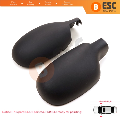 Side Wing Mirror Scull Cap Cover Left Right 7701471854 7701471855 for Renault Clio 2 Symbol Megane Scenic 1 Thalia 1