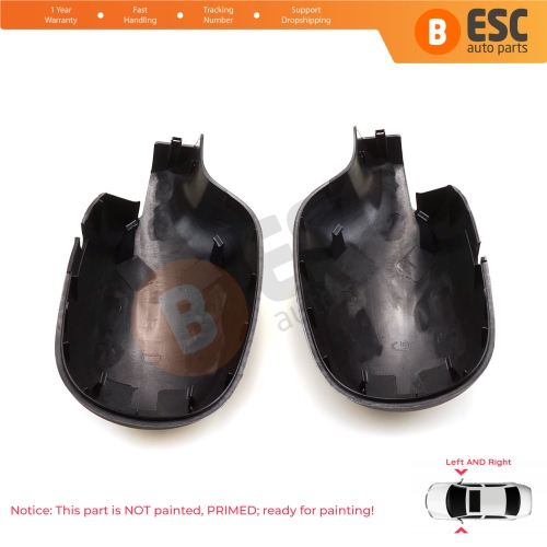 Side Wing Mirror Scull Cap Cover Left Right 7701471854 7701471855 for Renault Clio 2 Symbol Megane Scenic 1 Thalia 1