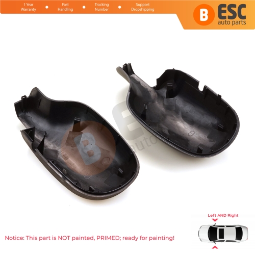 Side Wing Mirror Scull Cap Cover Left Right 7701471854 7701471855 for Renault Clio 2 Symbol Megane Scenic 1 Thalia 1