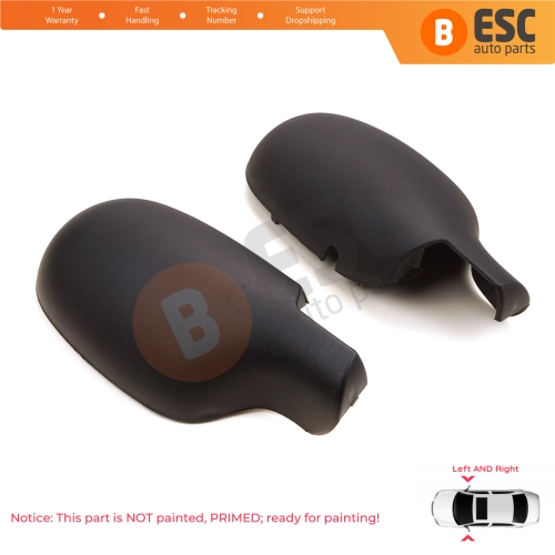Side Wing Mirror Scull Cap Cover Left Right 7701471854 7701471855 for Renault Clio 2 Symbol Megane Scenic 1 Thalia 1
