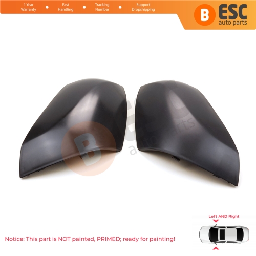 Side Wing Mirror Scull Cap Cover Left Right 963730063L 963740063R for Renault Fluence Megane MK3 5-Door