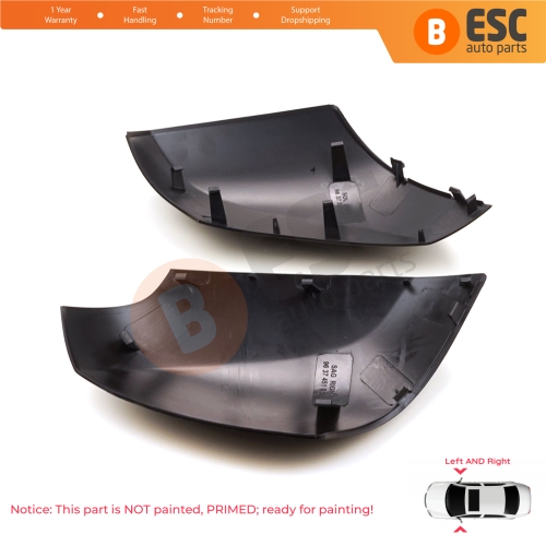 Side Wing Mirror Scull Cap Cover Left Right 963730063L 963740063R for Renault Fluence Megane MK3 5-Door