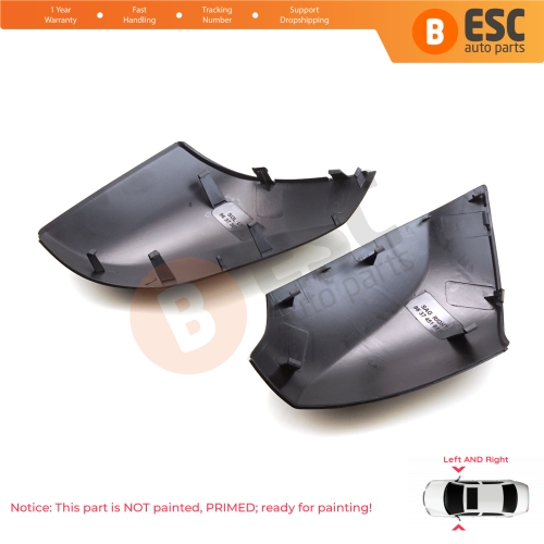 Side Wing Mirror Scull Cap Cover Left Right 963730063L 963740063R for Renault Fluence Megane MK3 5-Door