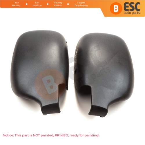 Side Wing Mirror Scull Cap Cover Left Right 8200245171 8200245172 for Renault Kangoo Nissan Kubistar 1997-2008 Peugeot 405