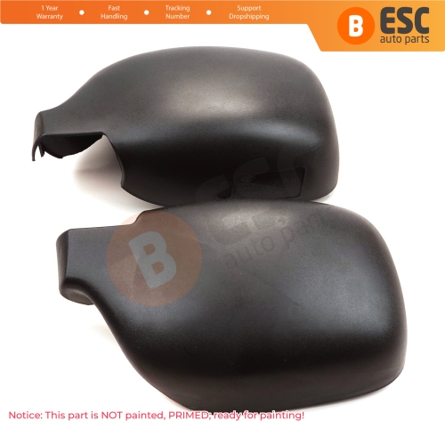 Side Wing Mirror Scull Cap Cover Left Right 8200245171 8200245172 for Renault Kangoo Nissan Kubistar 1997-2008 Peugeot 405