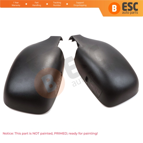 Side Wing Mirror Scull Cap Cover Left Right 8200245171 8200245172 for Renault Kangoo Nissan Kubistar 1997-2008 Peugeot 405