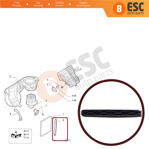 Air Pollen Filter Cover LHD 6808620 55702400 for Opel Vauxhall Corsa D Adam Fiat Linea Punto Alfa Romeo Evo MiTo