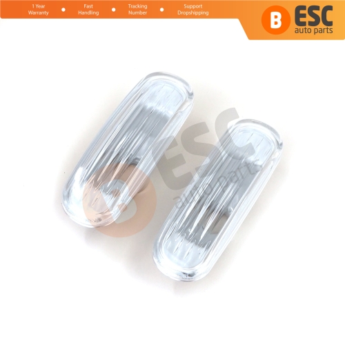 Side Flasher Indicator Repeater Lamp Signal Set White for Fiat Peugeot Citroen Abarth Musa 51942933