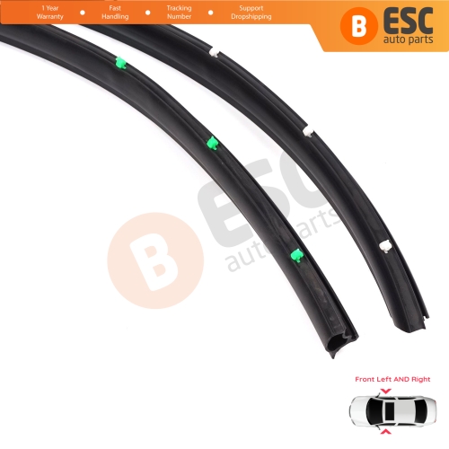 Front Door Inner Fender Arch Seal Set for VW Transporter T5 T6 T6.1 Caravelle Multivan 7H0837565 7H0837566
